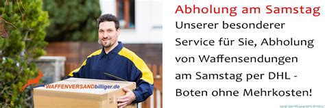 Versandinformationen für den Waffentransport .